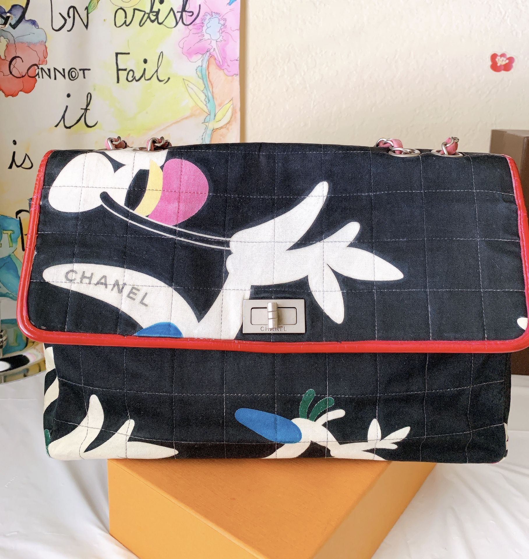 Authentic Chanel Limited Edition Bird Sling Bag
