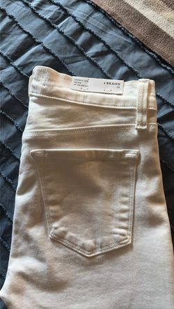 J Brand Mid-rise Skinny Leg Jeans-White