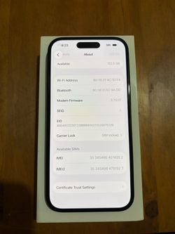 iPhone 15 T-Mobile 128 100% battery
