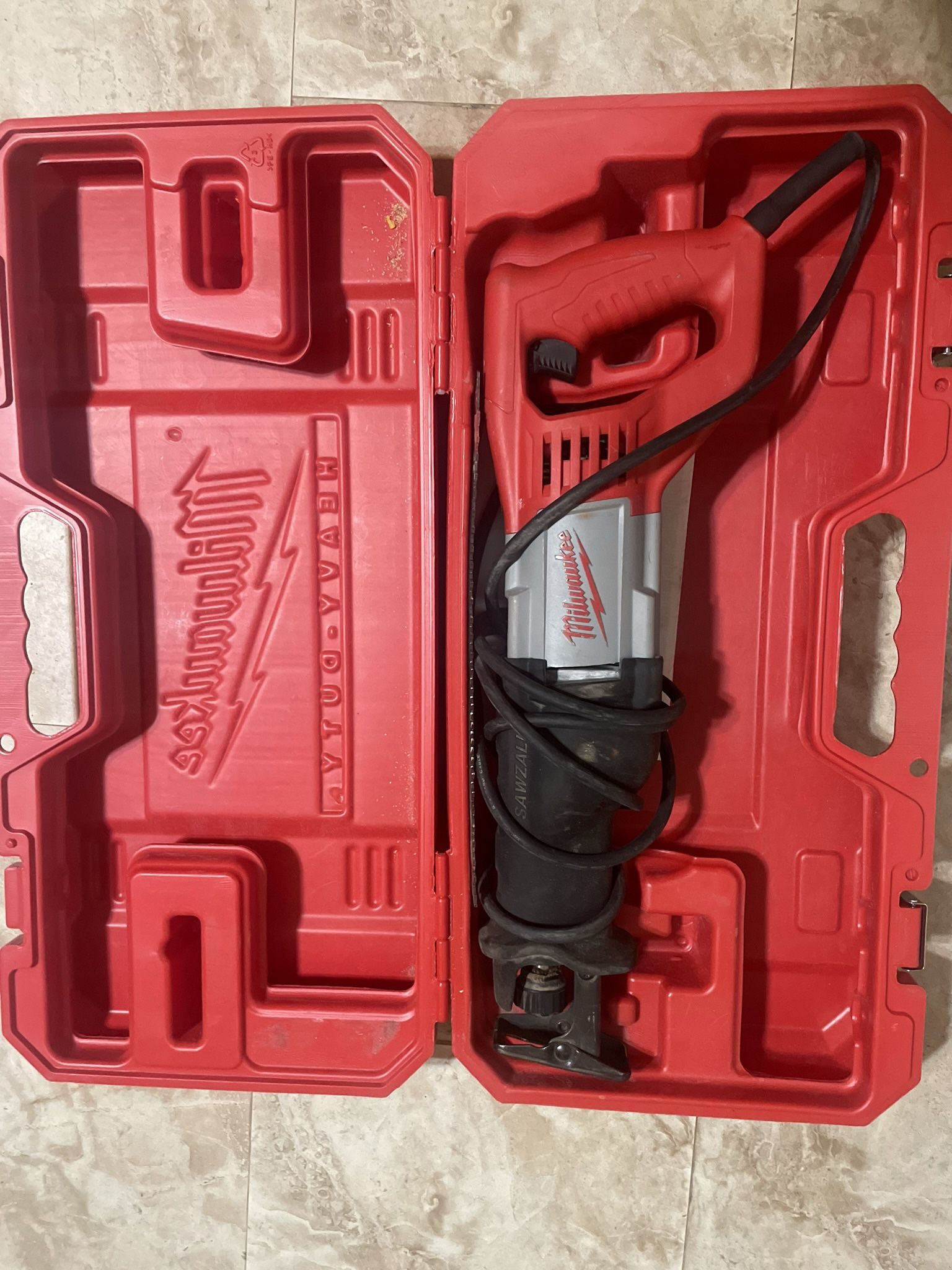 12 Amp SAWZALL Reciprocating Saw with Case