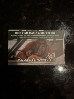 8 Tampa Busch Gardens Ticket With Meal