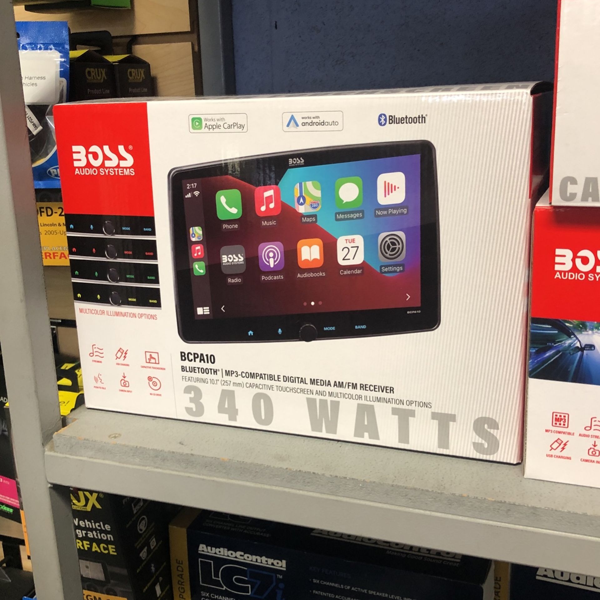 Boss Elite 10 Inch Apple CarPlay Stereo With Android Auto