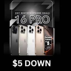 🚀 Unlocked  iPhone 16 Pro– Only $5 DOWN, Finance Your Upgrade Today! 💥