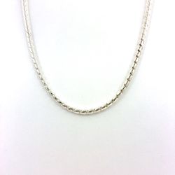 925 Sterling Silver 24” Solid Battuta Rope Necklace 54.50g 3.9mm 194043