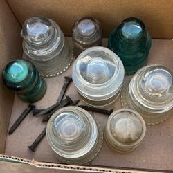 Wire Glass Insulator’s & Old Pole Nails