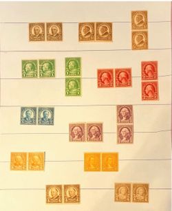 Coiled Pairs MNH 1(contact info removed).   Just like they came out of Post Office 100 Years Ago.  #122