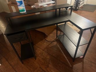 Black desk