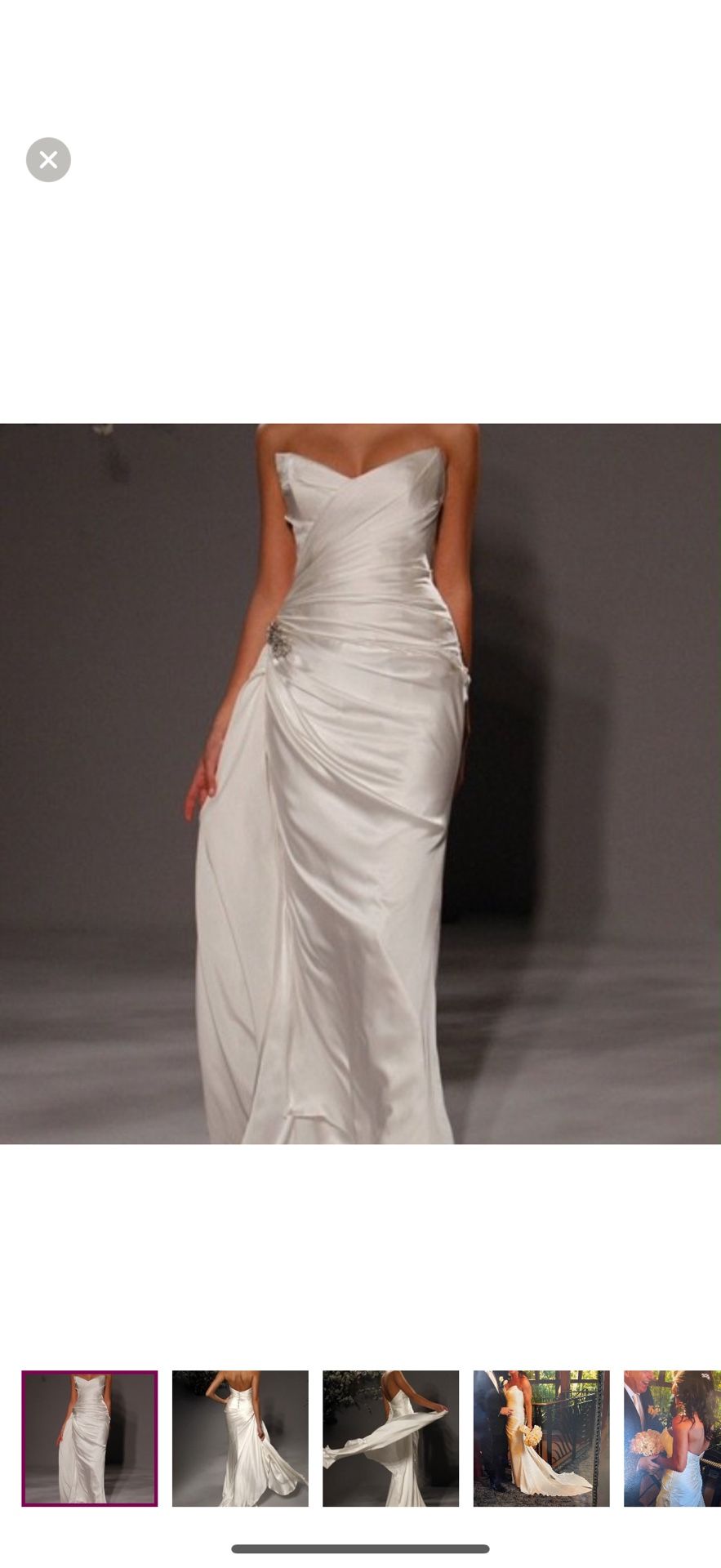 Romona Keveza Strapless Wedding Gown