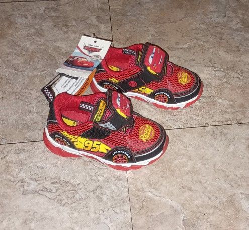 Disney cars light up shoes new 7c