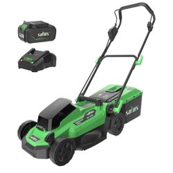 Electric lawn mower, returned from Amazon, used only once. Very new