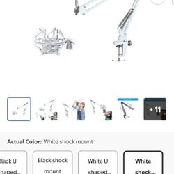 AOOOWER Metal Microphones Boom Arm Swivels