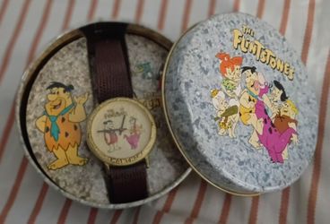 Flintstones watch in collectible tin
