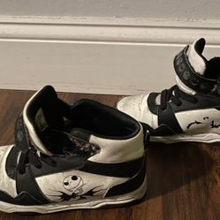 Used Jack Skellington Kids Sneakers Size 1