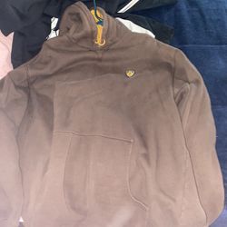 VINTAGE Y2K Men's 2XL Jordan Jumpman 14 Brown Hoodie Drawstring Pullover Jacket