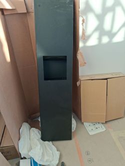 Toilet paper dispenser and trash can