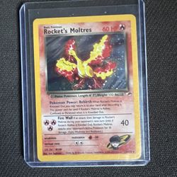 Pokemon Cards Rocket’s Moltres Team Rocket 