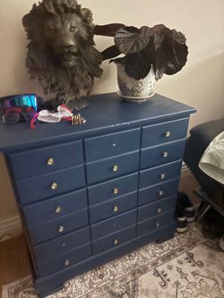Blue dresser
