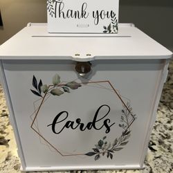 Box For Cards At Wedding With Lock
