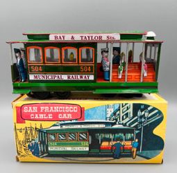 Tin Vintage San Francisco cable car.