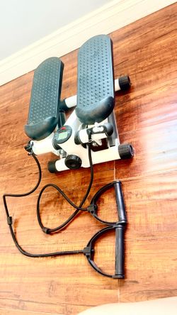 Stepper machine with resistance bands