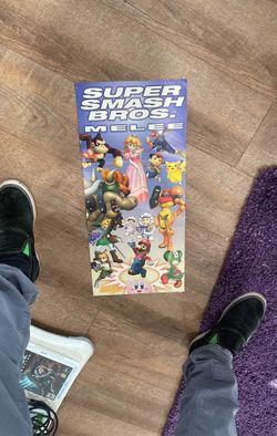 Smash Bros Melee Nintendo Power Poster 