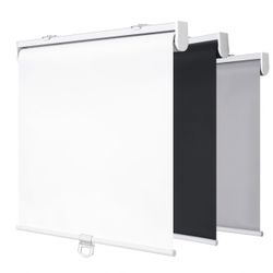 SHADEMOON 57” x 72” Blackout Cordless Roller Shade – White – New