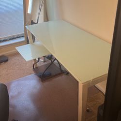 Green Glass Desk. 