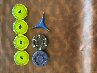 Inline Skate Wheels, Pucks, and Skate Tool Set