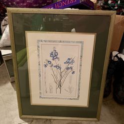 Floral Picture Framed