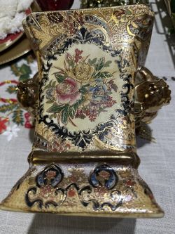Satsuma Gilded Ceramic Porcelain Vase