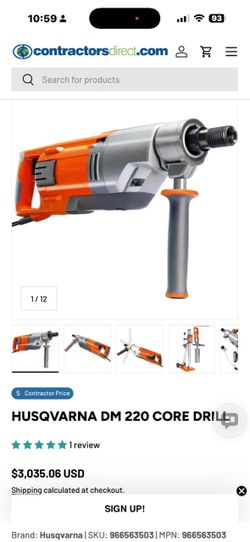 Husqvarna DM 220 core drill