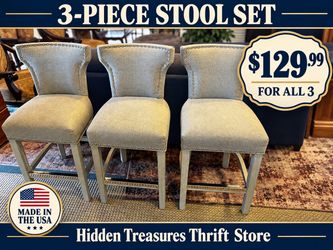 3pc Barstool Set