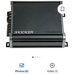 Kicker 1600w CXA800.1 800RMS Class D Amplifier 