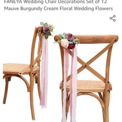 Wedding Chair Decorations I have 8  of These