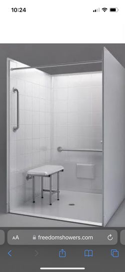 BRAND NEW CSI Bathware Rectangle Padded Folding Shower Seat with Swing Down Legs