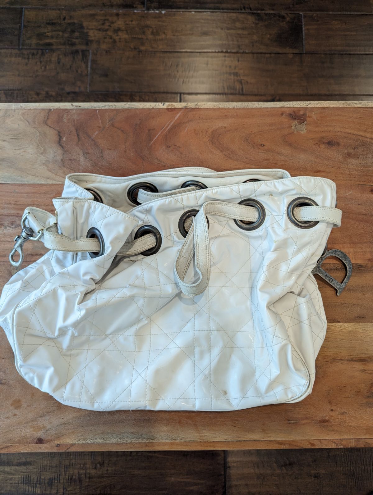 Dior Cannage Leather Quilted Drawstring bag