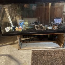 55 gallon aquarium and accessories