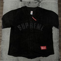Supreme Ultra Suede Baseball Jersey