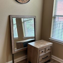 Headboard, Mirror & Night Stand 