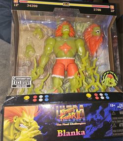Jada Toys Ultra Street Fighter II Blanka 6-Inch Deluxe Action Figure GLOW IN THE DARK