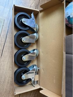 Replacement wheels pack of 4 and quick stop loading lever for Milwaukee PACKOUT Dolly