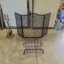Fireplace Screen, And Accessories