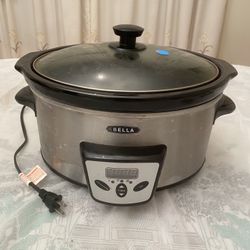Bella 13973 5 Qt. Programmable Polished Stainless Steel Slow Cooker