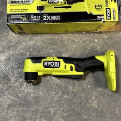 Ryobi One+18 Volt Hp Brushless Right Angle Drill 2-Speed🛑No Battery/No Bateria