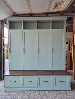 Mudroom Bench With Closets