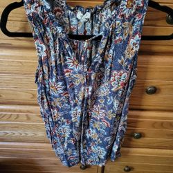 Blue No Sleeve Shirt