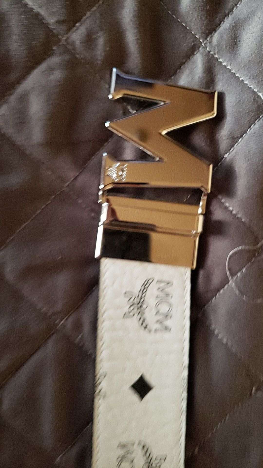 Authentic MCM Blue/Blk Reversible Belt for Sale in Queens, NY - OfferUp