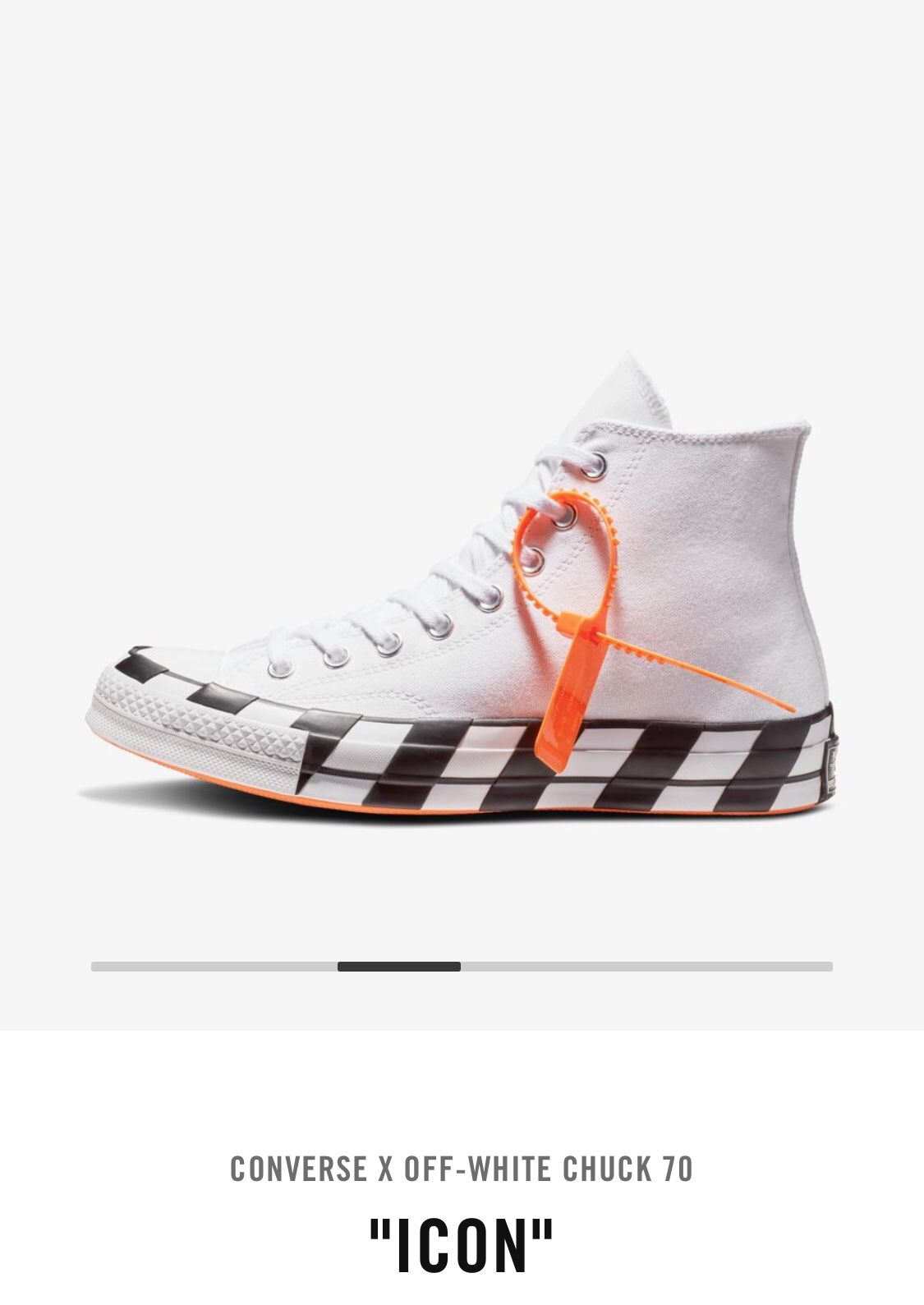 CONVERSE x OFF WHITE CHUCK 70 for Sale in Los Angeles CA OfferUp