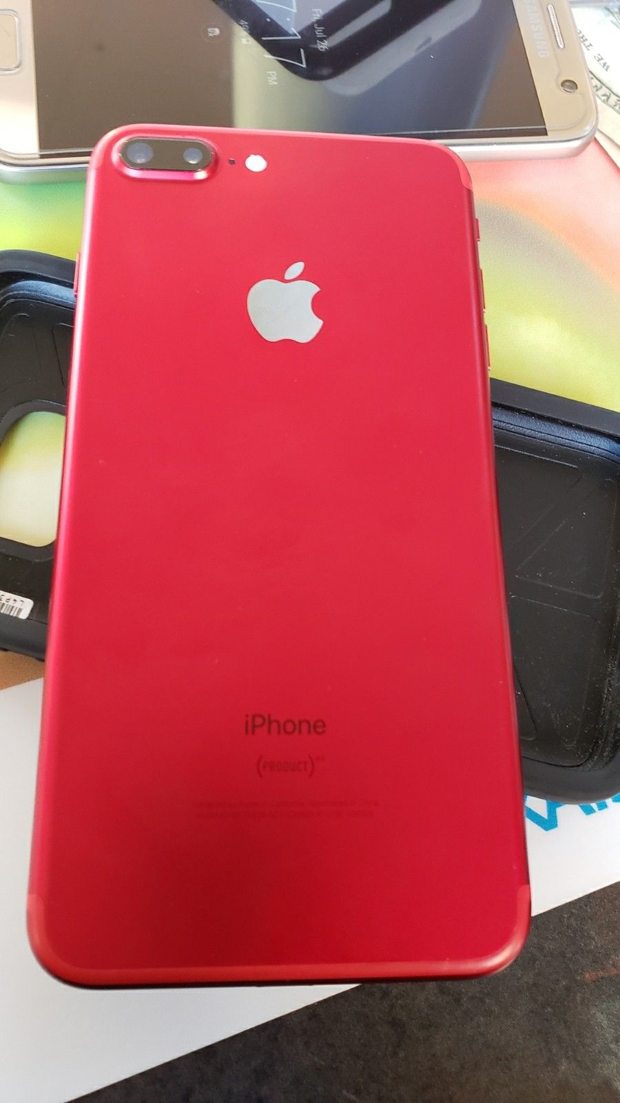 red iphone 7plus 128gb for att or cricket only