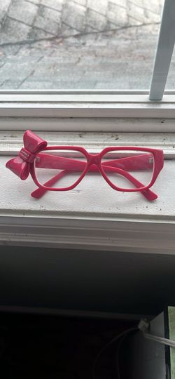 Bow pink glasses